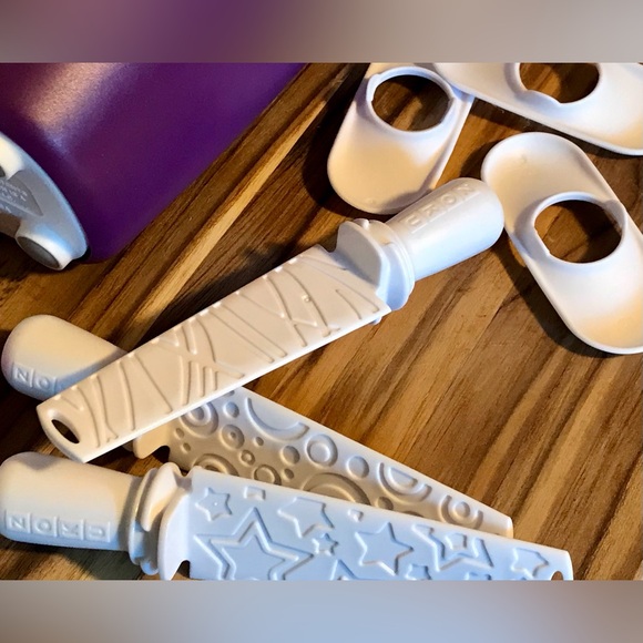 ZOKU Purple Single Ice Pop Maker Fast Making Freezer Use Complete Set 3 Tool - Picture 14 of 14